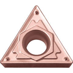 TPMT 221 HQ CA315, 1/64″ Corner Radius, 1/8″ Thick, 1/4″ Inscribed Circle, TiCnulll2O3/Ti, Triangle, Turning Indexable Insert - Exact Industrial Supply