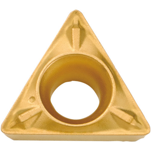 TPMX 221 WP CA525, 1/64″ Corner Radius, 1/8″ Thick, 1/4″ Inscribed Circle, TiCnulll2O3/TiN, Triangle, Turning Indexable Insert - Exact Industrial Supply