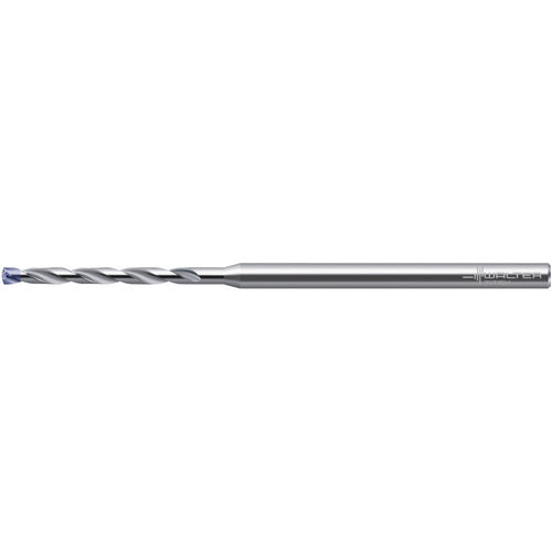 ‎7/64″ Dia. × 0.118″ Shank × 1-17/64″ Flute Length × 2-51/64″ OAL, 140°, 2xD Flute, Coolant Thru, DIN 6535 HA, Round Solid Carbide Drill A6489AMP-7/64IN - Exact Industrial Supply