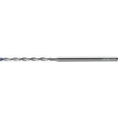 ‎2.5 mm Dia. × 3 mm Shank × 39 mm Flute Length × 77 mm OAL, 140°, 2xD Flute, Coolant Thru, DIN 6535 HA, Round Solid Carbide Drill A6589AMP-2.5 - Exact Industrial Supply