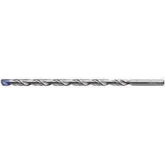 ‎4.5 mm Dia. × 6 mm Shank × 100 mm Flute Length × 140 mm OAL, 140°, 2xD Flute, Coolant Thru, DIN 6535 HA, Round Solid Carbide Drill A6685TFP-4.5 - Exact Industrial Supply