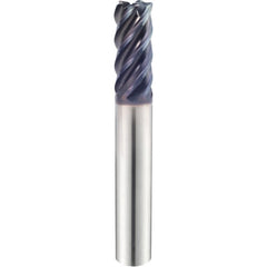 3/4″ × 3/4″ × 3 1/4″ × 6″ 5 Flute 0.0600'' C/R Carbide End Mill-Plain Shank - Y-Coating