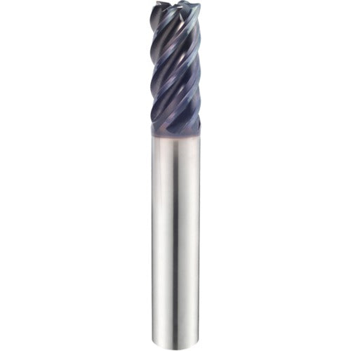 1 1/4″ × 1 1/4″ × 2″ × 4 1/2″ 5 Flute 0.0600'' C/R Carbide End Mill-Plain Shank - Y-Coating