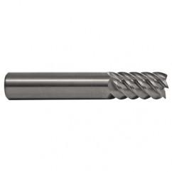 4mm TuffCut SS 6 Fl High Helix TiN Coated Non-Center Cutting End Mill - Americas Industrial Supply