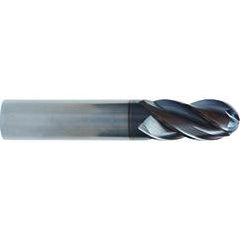 1/2x1/2x1-1/4x3 4 Flute Ball Nose TuffCut® XT HP End Mill ALtima® Blaze Coated - Americas Industrial Supply