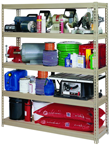 60 x 18 x 72" (5 Shelves) - Heavy Duty Boltless Storage Shelving - Americas Industrial Supply