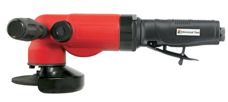 #UT8785-4 - 4" Right Angle - Air Powered Grinder - Side Exhaust - Americas Industrial Supply