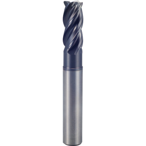 3/4″ × 3/4″ × 1″ × 6″ 4 Flute 0.1900″ C/R Carbide End Mill-Plain Shank - Y-Coating - Exact Industrial Supply