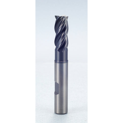 1″ × 1″ × 1 1/8″ × 5″ 4 Flute 0.0300″ C/R Carbide End Mill-Flat Shank - Y-Coating - Exact Industrial Supply