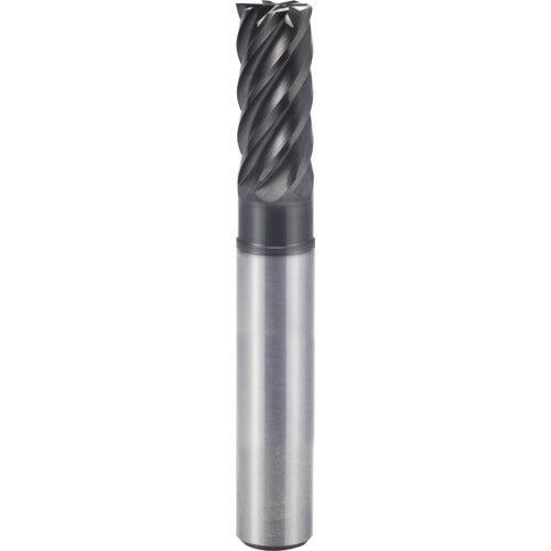 1/2″ × 1/2″ × 5/8″ × 6″ 6 Flute Square End Carbide End Mill-Plain Shank - Y-Coating