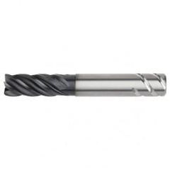 1/2x1/2x1-1/4x2-1/4x4 .030R 5FL Carbide End Mill-Round Shank-AlTiN - Americas Industrial Supply