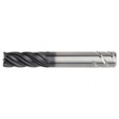 5/8x5/8x1-1/4x3-1/2 .060R 5FL Carbide End Mill-Round Shank-AlTiN - Americas Industrial Supply