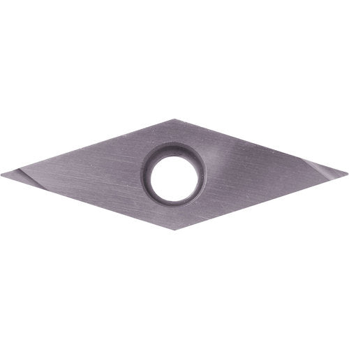 VBGT 22013 M-F PR1225, 0.002″ Corner Radius, 1/8″ Thick, 1/4″ Inscribed Circle, MEGACOAT, Diamond, Turning Indexable Insert - Exact Industrial Supply