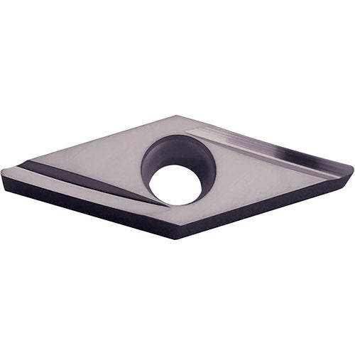VBGT 2202 M-Y PR1225, 0.0039″ Corner Radius, 1/8″ Thick, 1/4″ Inscribed Circle, MEGACOAT, Diamond, Turning Indexable Insert - Exact Industrial Supply