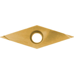 VBGT 2202 F PV730, 0.004″ Corner Radius, 1/8″ Thick, 1/4″ Inscribed Circle, TiAlN/TiN, 35 Degree Diamond, Turning Indexable Insert