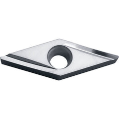VBGT 2205 Y TN60, 0.0079″ Corner Radius, 1/8″ Thick, 1/4″ Inscribed Circle, TiCN/NbC, Diamond, Turning Indexable Insert - Exact Industrial Supply