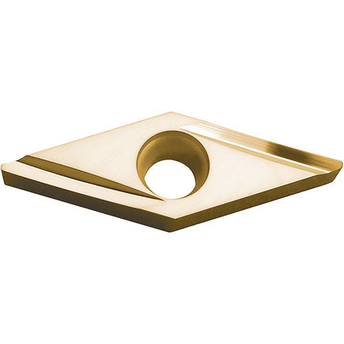 VBGT 3305 Y PV720, 0.008″ Corner Radius, 3/16″ Thick, 3/8″ Inscribed Circle, TiCN (MEGACOAT NANO), 35 Degree Diamond, Turning Indexable Insert