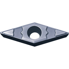 VBMT 221 GP PV7025, 1/64″ Corner Radius, 1/8″ Thick, 1/4″ Inscribed Circle, TiCN (MEGACOAT), Diamond, Turning Indexable Insert - Exact Industrial Supply