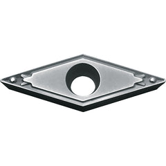 VBMT 221 HQ TN610, 1/64″ Corner Radius, 1/8″ Thick, 1/4″ Inscribed Circle, TiCN, Diamond, Turning Indexable Insert - Exact Industrial Supply