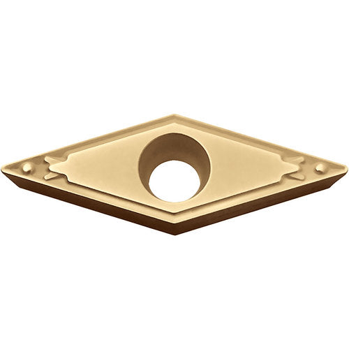 VBMT 222 HQ CA025P, 1/32″ Corner Radius, 1/8″ Thick, 1/4″ Inscribed Circle, TiCl2O3/TiN, 35 Degree Diamond, Turning Indexable Insert