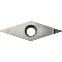 VBMT 3302 SE KPD001, 0.0039″ Corner Radius, 3/16″ Thick, 3/8″ Inscribed Circle, Diamond, Turning Indexable Insert - Exact Industrial Supply