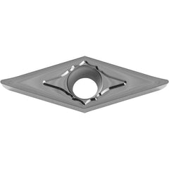 VCGT 331 AH KW10, 1/64″ Corner Radius, 3/16″ Thick, 3/8″ Inscribed Circle, WC/Co, Diamond, Turning Indexable Insert - Exact Industrial Supply