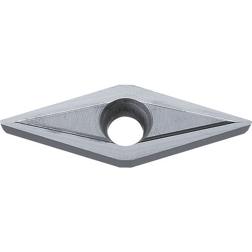 VCGT 221 FN-Z TN60, 1/64″ Corner Radius, 1/8″ Thick, 1/4″ Inscribed Circle, TiCN/NbC, Diamond, Turning Indexable Insert - Exact Industrial Supply