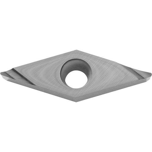 VCGT 332 A3 KW10, 1/32″ Corner Radius, 3/16″ Thick, 3/8″ Inscribed Circle, WC/Co, Diamond, Turning Indexable Insert - Exact Industrial Supply