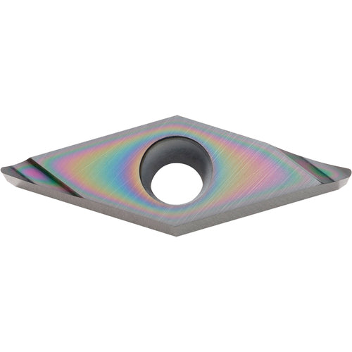 VCGT 332 A3 PDL010, 1/32″ Corner Radius, 3/16″ Thick, 3/8″ Inscribed Circle, C, 35 Degree Diamond, Turning Indexable Insert