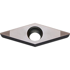 VCGW 15151 ME KBN05M, 1/64″ Corner Radius, 3/32″ Thick, 3/16″ Inscribed Circle, MEGACOAT, Diamond, Turning Indexable Insert - Exact Industrial Supply