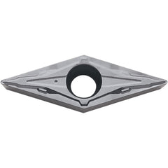 VCMT 332 PP TN610, 1/32″ Corner Radius, 3/16″ Thick, 3/8″ Inscribed Circle, TiCN, Diamond, Turning Indexable Insert - Exact Industrial Supply