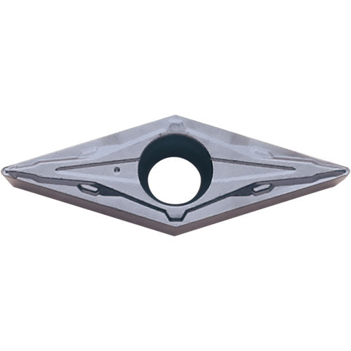 VCMT 331 PP PR1425, 1/64″ Corner Radius, 3/16″ Thick, 3/8″ Inscribed Circle, MEGACOAT NANO, Diamond, Turning Indexable Insert - Exact Industrial Supply