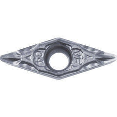 VCMT 15151 VF PV7025, 1/64″ Corner Radius, 3/32″ Thick, 3/16″ Inscribed Circle, TiCN (MEGACOAT), Diamond, Turning Indexable Insert - Exact Industrial Supply