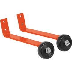 Orange Pipe Railing Barricade Base W/Wheels