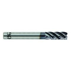 1 x 1 x 1-1/2 x 4 5Fl .030 C/R Carbide End Mill - TiALN - Americas Industrial Supply