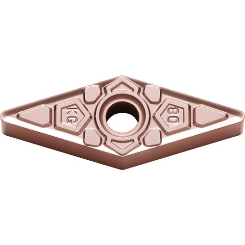 VNMG 333 KG CA315, 3/64″ Corner Radius, 3/16″ Thick, 3/8″ Inscribed Circle, TiCnulll2O3/Ti, Diamond, Turning Indexable Insert - Exact Industrial Supply
