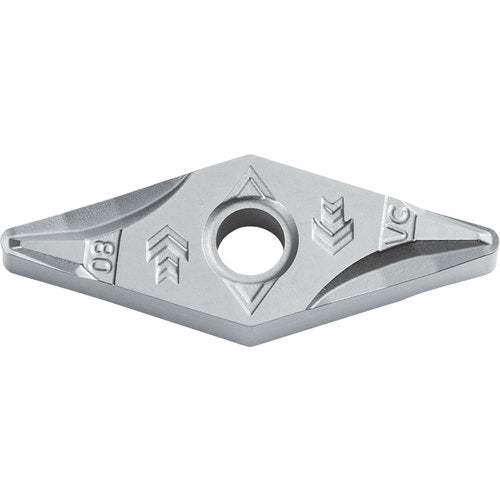 VNMG 332 VC TN610, 1/32″ Corner Radius, 3/16″ Thick, 3/8″ Inscribed Circle, TiCN, 35 Degree Diamond, Turning Indexable Insert