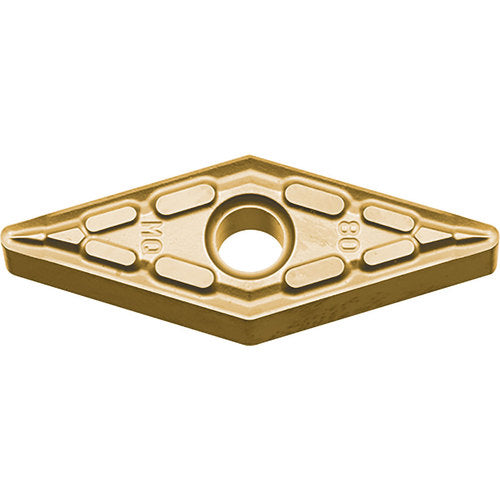VNMG 331 MQ CA6515, 1/64″ Corner Radius, 3/16″ Thick, 3/8″ Inscribed Circle, TiCnulll2O3/TiN, Diamond, Turning Indexable Insert - Exact Industrial Supply