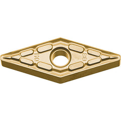 VNMG 332 MQ CA6515, 1/32″ Corner Radius, 3/16″ Thick, 3/8″ Inscribed Circle, TiCnulll2O3/TiN, Diamond, Turning Indexable Insert - Exact Industrial Supply