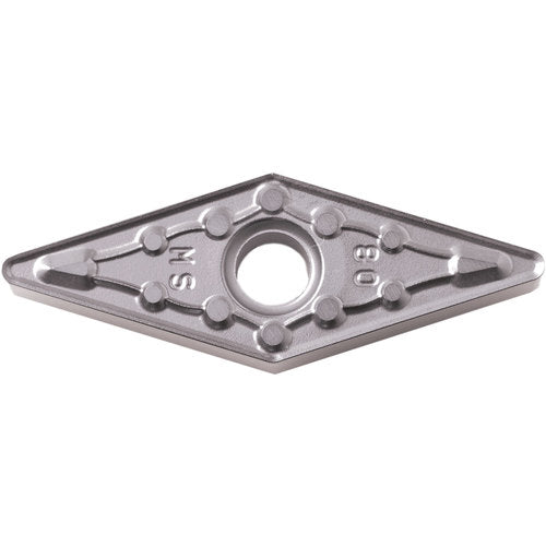 VNMG 332 MS PR1535, 1/32″ Corner Radius, 3/16″ Thick, 3/8″ Inscribed Circle, MEGACOAT NANO, Diamond, Turning Indexable Insert - Exact Industrial Supply