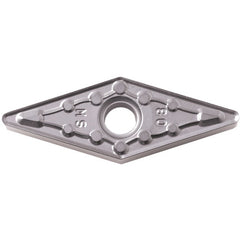 VNMG 332 MS PR015S, 1/32″ Corner Radius, 3/16″ Thick, 3/8″ Inscribed Circle, MEGACOAT HARD, Diamond, Turning Indexable Insert - Exact Industrial Supply
