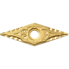 VNMG 333 VF CA530, 3/64″ Corner Radius, 3/16″ Thick, 3/8″ Inscribed Circle, TiCnulll2O3/TiN, Diamond, Turning Indexable Insert