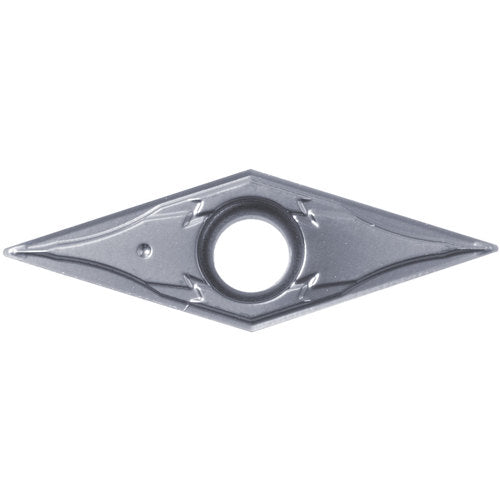 VPGT 2205 MFP-GF PR1535, 0.0079″ Corner Radius, 1/8″ Thick, 1/4″ Inscribed Circle, MEGACOAT NANO, Diamond, Turning Indexable Insert - Exact Industrial Supply