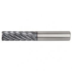 1x1x3x5-1/2 .060R 7FL Carbide End Mill-Round Shank-AlTiN - Americas Industrial Supply