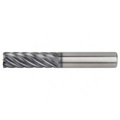 5/8x5/8x3-1/8x5-1/2 .030R 7FL Carbide End Mill-Round Shank-AlTiN - Americas Industrial Supply