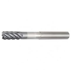 1/2x1/2x1x2-3/8x4 .030R 7FL Carbide End Mill-Round Shank-AlTiN - Americas Industrial Supply