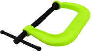 Drop Forged Hi Vis C-Clamp, 2" - 10-1/8" Jaw Opening, 6" Throat Depth - Americas Industrial Supply