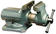 SBV-100, Super-Junior Vise, Swivel Base, 4" Jaw Width, 2-1/4" Jaw Opening - Americas Industrial Supply