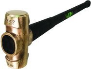 8 lb Head, 30" B.A.S.H® Brass Hammer - Americas Industrial Supply
