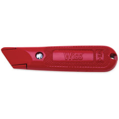 WK9V Fixed Blade Utility Knife, With 3 Blades, Carded - Americas Industrial Supply